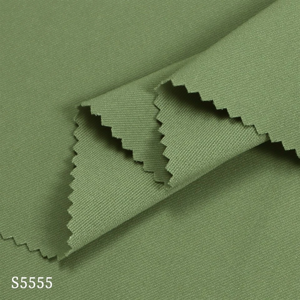 4-weeg stretch polyester stof gebroke twill